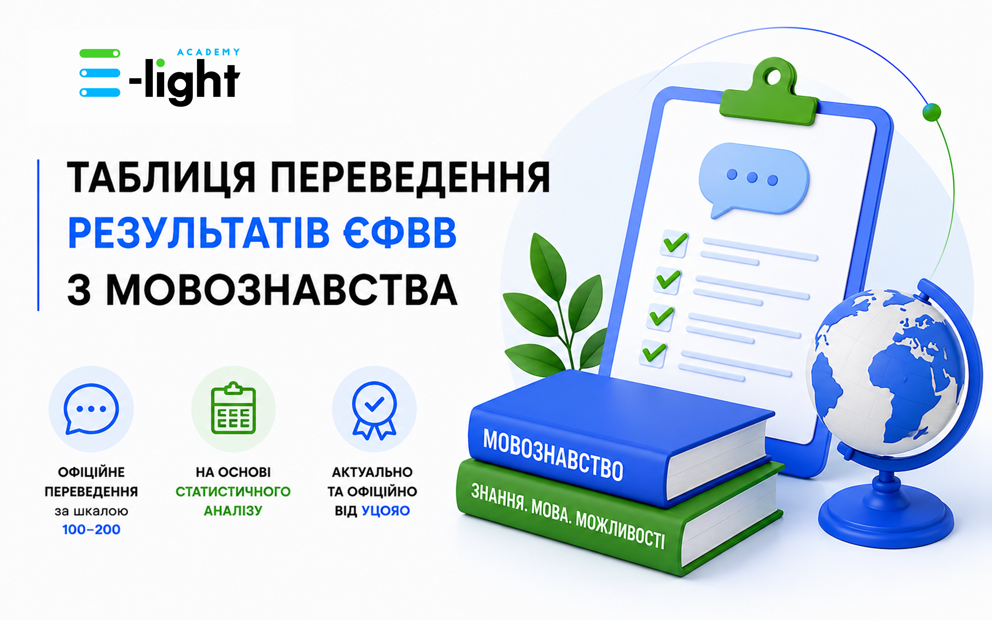 Таблиця переведення результатів ЄФВВ з мовознавства